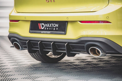 Street Pro Heckansatz Diffusor V.1 passend für VW Golf GTI Clubsport Mk8 schwarz matt