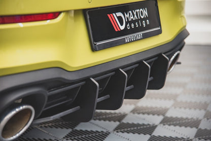 Street Pro Heckansatz Diffusor V.1 passend für VW Golf GTI Clubsport Mk8 schwarz matt