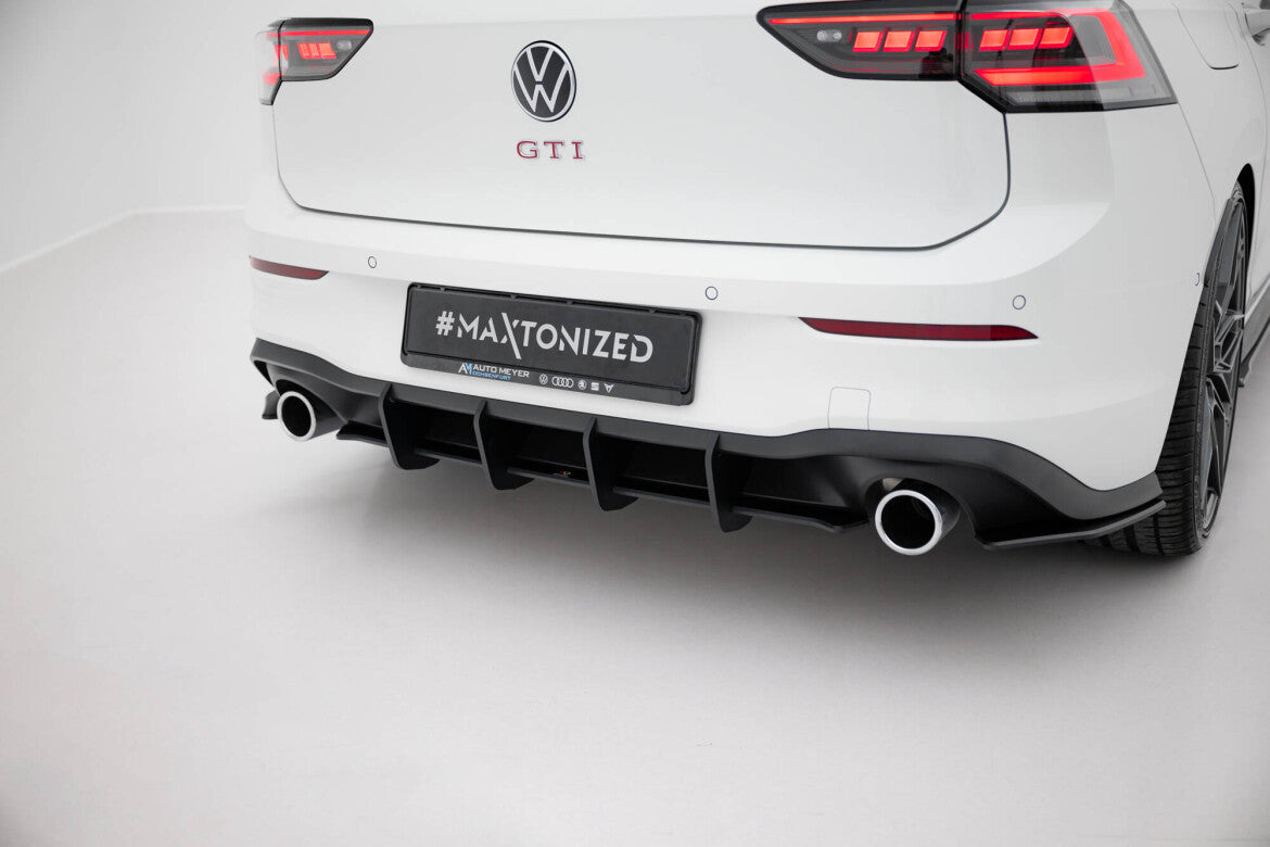 Street Pro Heckansatz Diffusor V.1 passend für VW Golf GTI Mk8 schwarz matt
