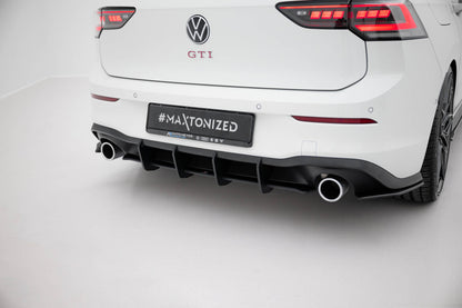 Street Pro Heckansatz Diffusor V.1 passend für VW Golf GTI Mk8 schwarz matt