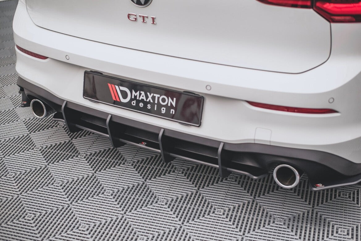 Street Pro Heckansatz Diffusor V.1 passend für VW Golf GTI Mk8 schwarz matt