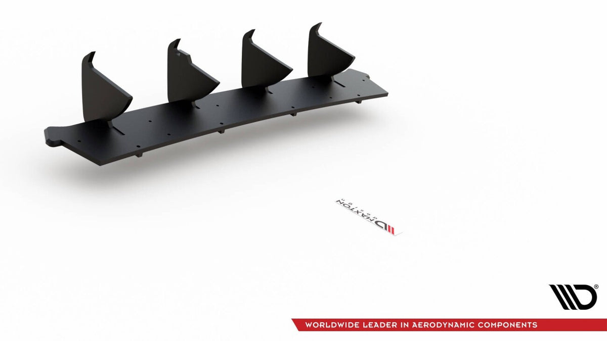 Street Pro Heckansatz Diffusor V.1 passend für VW Golf GTI Mk8 schwarz matt