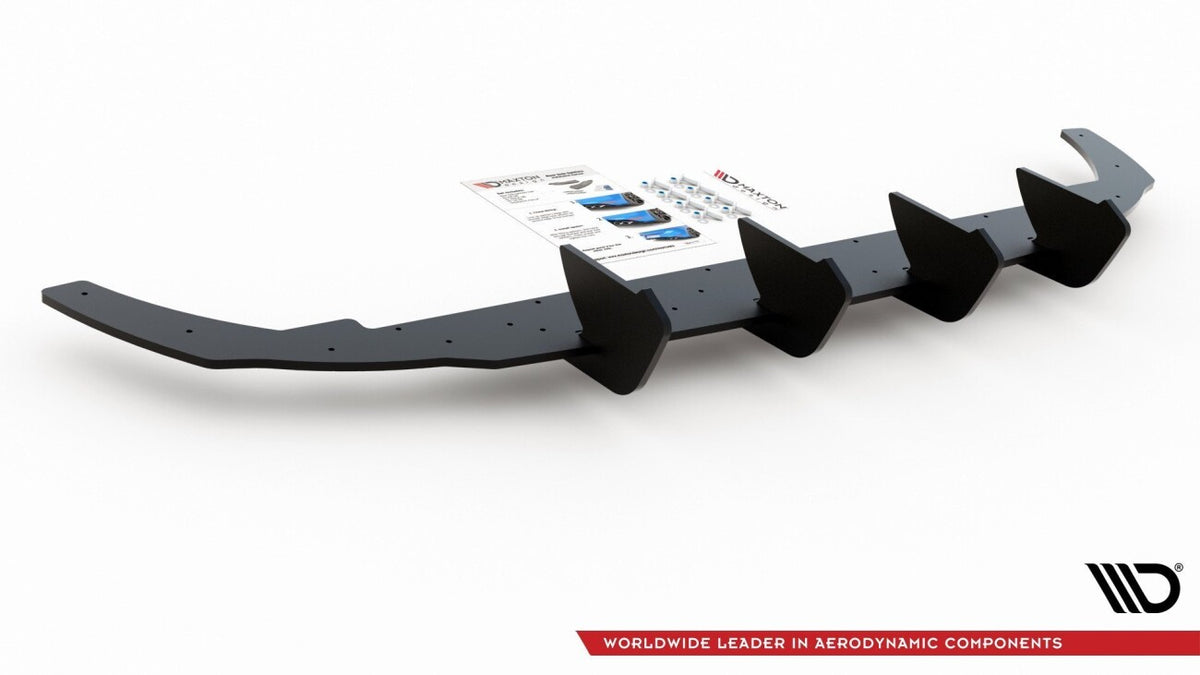 Street Pro Heckansatz Diffusor V.1 passend für VW Golf Mk8 schwarz matt