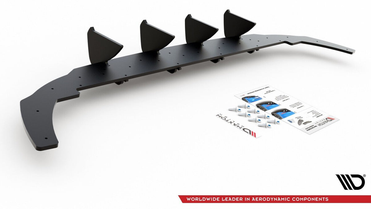 Street Pro Heckansatz Diffusor V.1 passend für VW Golf Mk8 schwarz matt