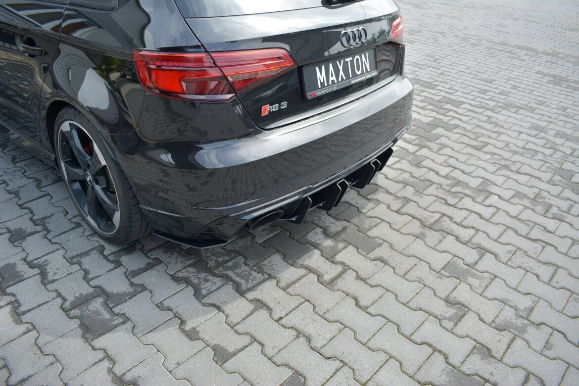 Street Pro Heckansatz Diffusor V.2 passend für Audi RS3 8V FL Sportback schwarz matt