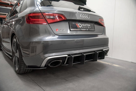 Street Pro Heckansatz Diffusor V.2 passend für Audi RS3 8V Sportback schwarz matt
