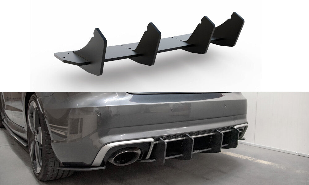 Street Pro Heckansatz Diffusor V.2 passend für Audi RS3 8V Sportback schwarz matt