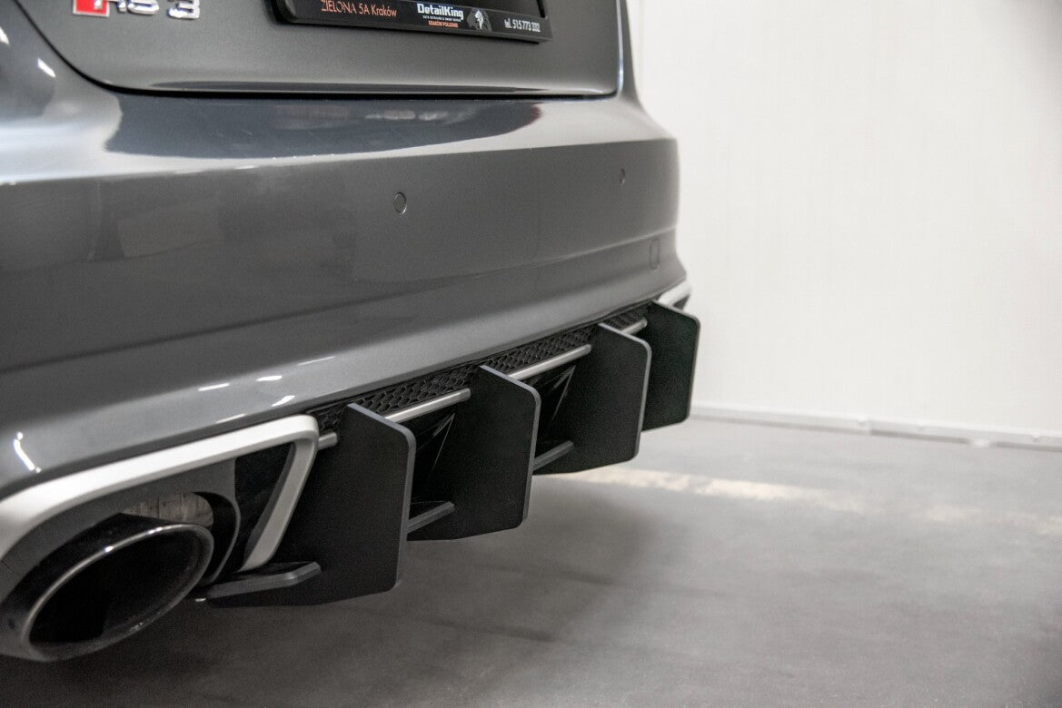 Street Pro Heckansatz Diffusor V.2 passend für Audi RS3 8V Sportback schwarz matt