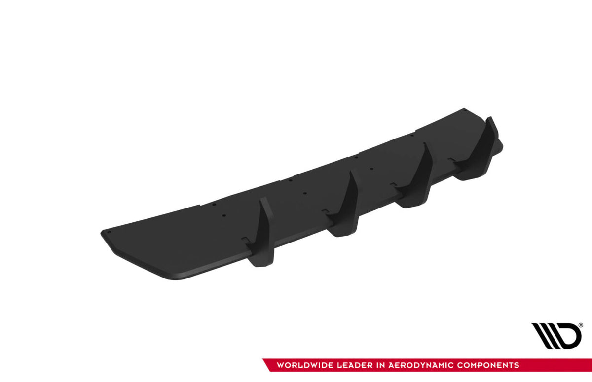 Street Pro Heckansatz Diffusor V.2 passend für Audi RS3 Limousine 8V FL roter Kern