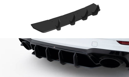 Street Pro Heckansatz Diffusor V.2 passend für Audi RS3 Limousine 8V FL schwarz matt