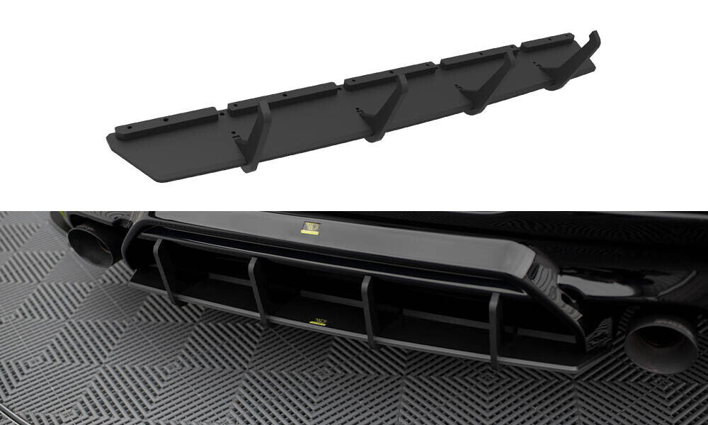 Street Pro Heckansatz Diffusor V.2 passend für BMW 1er F40 M-Paket / M135i schwarz matt