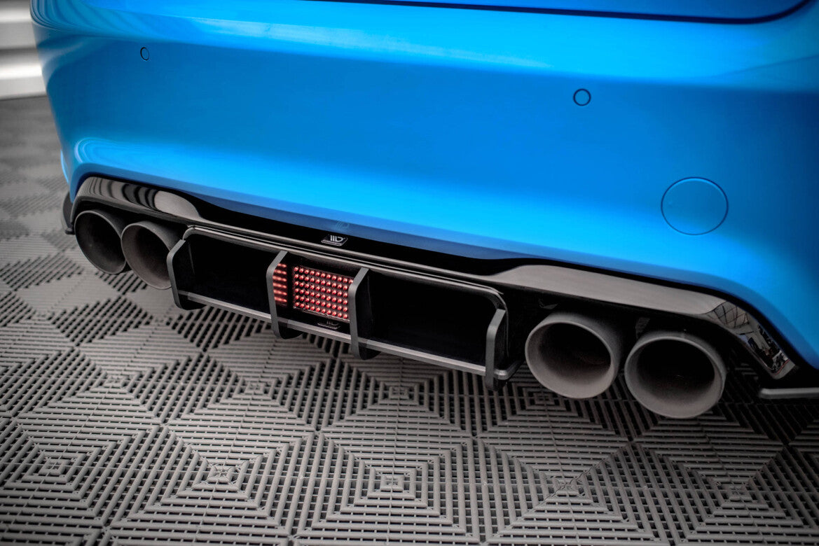 Street Pro Heckansatz Diffusor V.2 passend für BMW M2 F87 schwarz matt