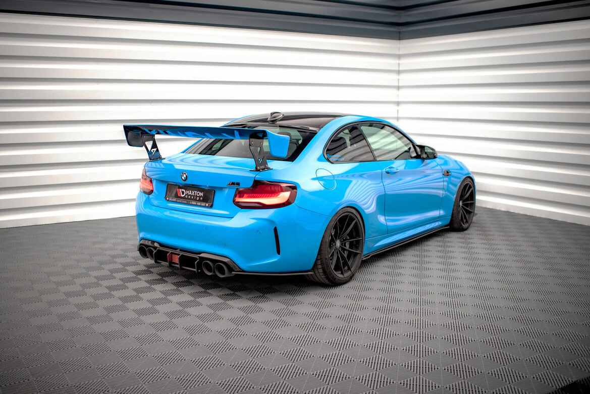Street Pro Heckansatz Diffusor V.2 passend für BMW M2 F87 schwarz matt