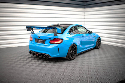 Street Pro Heckansatz Diffusor V.2 passend für BMW M2 F87 schwarz matt