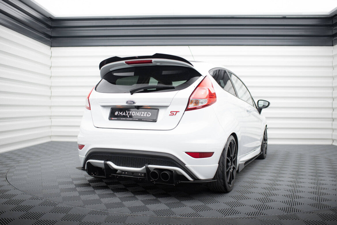 Street Pro Heckansatz Diffusor V.2 passend für Ford Fiesta Mk7 ST FL schwarz matt