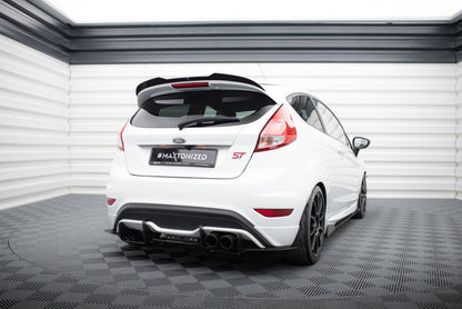 Street Pro Heckansatz Diffusor V.2 passend für Ford Fiesta Mk7 ST FL schwarz matt