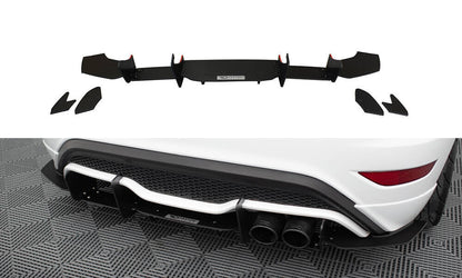 Street Pro Heckansatz Diffusor V.2 passend für Ford Fiesta Mk7 ST FL schwarz matt