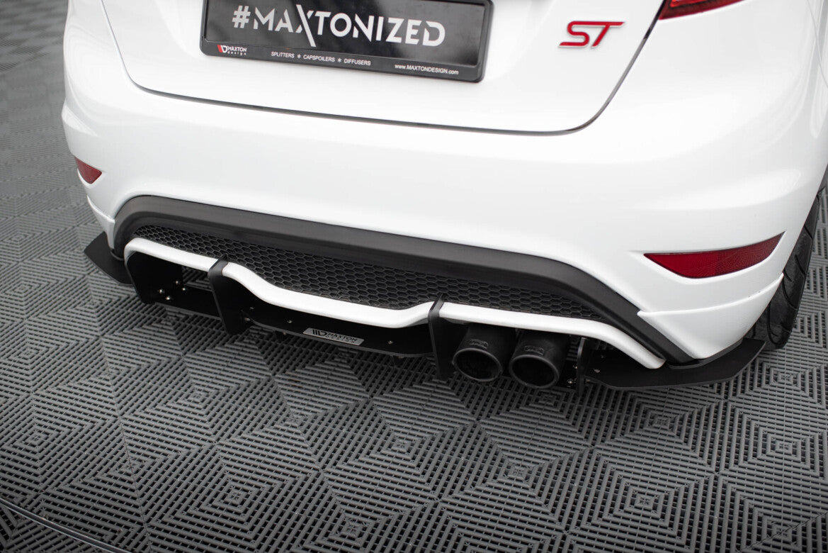 Street Pro Heckansatz Diffusor V.2 passend für Ford Fiesta Mk7 ST FL schwarz matt