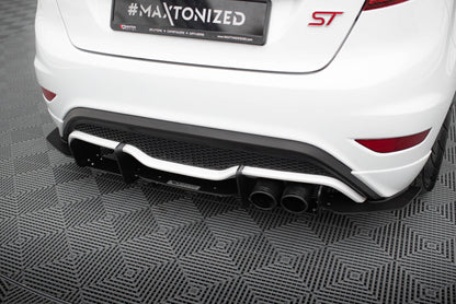 Street Pro Heckansatz Diffusor V.2 passend für Ford Fiesta Mk7 ST FL schwarz matt