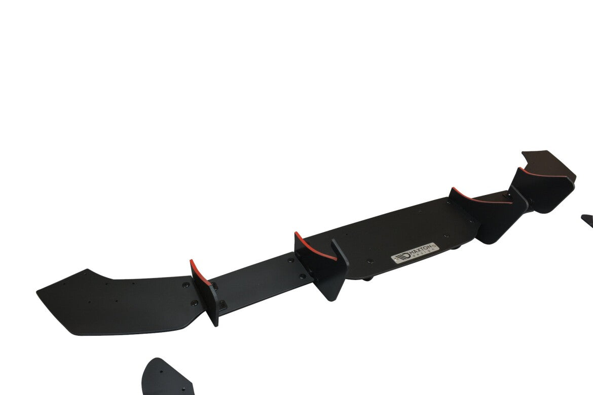 Street Pro Heckansatz Diffusor V.2 passend für Ford Fiesta Mk7 ST FL schwarz matt