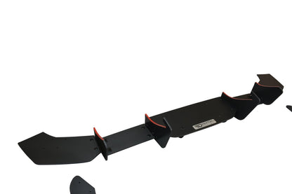 Street Pro Heckansatz Diffusor V.2 passend für Ford Fiesta Mk7 ST FL schwarz matt