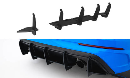 Street Pro Heckansatz Diffusor V.2 passend für Ford Focus RS Mk3 (US-Spec Version) schwarz matt