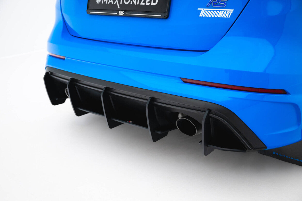 Street Pro Heckansatz Diffusor V.2 passend für Ford Focus RS Mk3 (US-Spec Version) schwarz matt