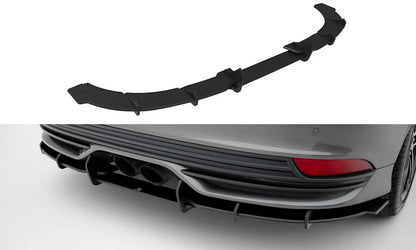 Street Pro Heckansatz Diffusor V.2 passend für Ford Focus ST Mk3 FL schwarz matt