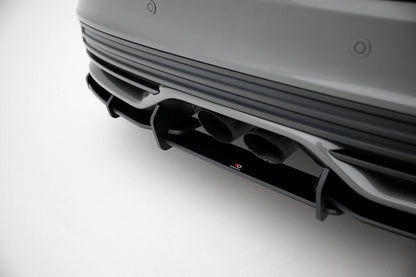 Street Pro Heckansatz Diffusor V.2 passend für Ford Focus ST Mk3 FL schwarz matt