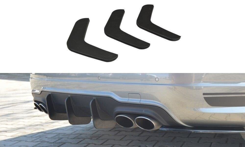 Street Pro Heckansatz Diffusor V.2 passend für Mercedes C W204 AMG-Line (FL) schwarz matt