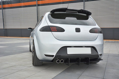 Street Pro Heckansatz Diffusor V.2 passend für Seat Leon Mk2 CUPRA/ FR schwarz matt