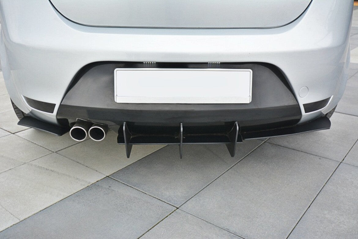 Street Pro Heckansatz Diffusor V.2 passend für Seat Leon Mk2 CUPRA/ FR schwarz matt