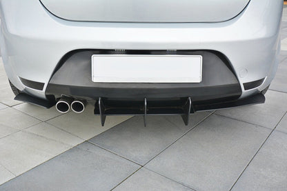 Street Pro Heckansatz Diffusor V.2 passend für Seat Leon Mk2 CUPRA/ FR schwarz matt