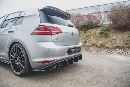 Street Pro Heckansatz Diffusor V.2 passend für VW Golf 7 GTI roter Kern