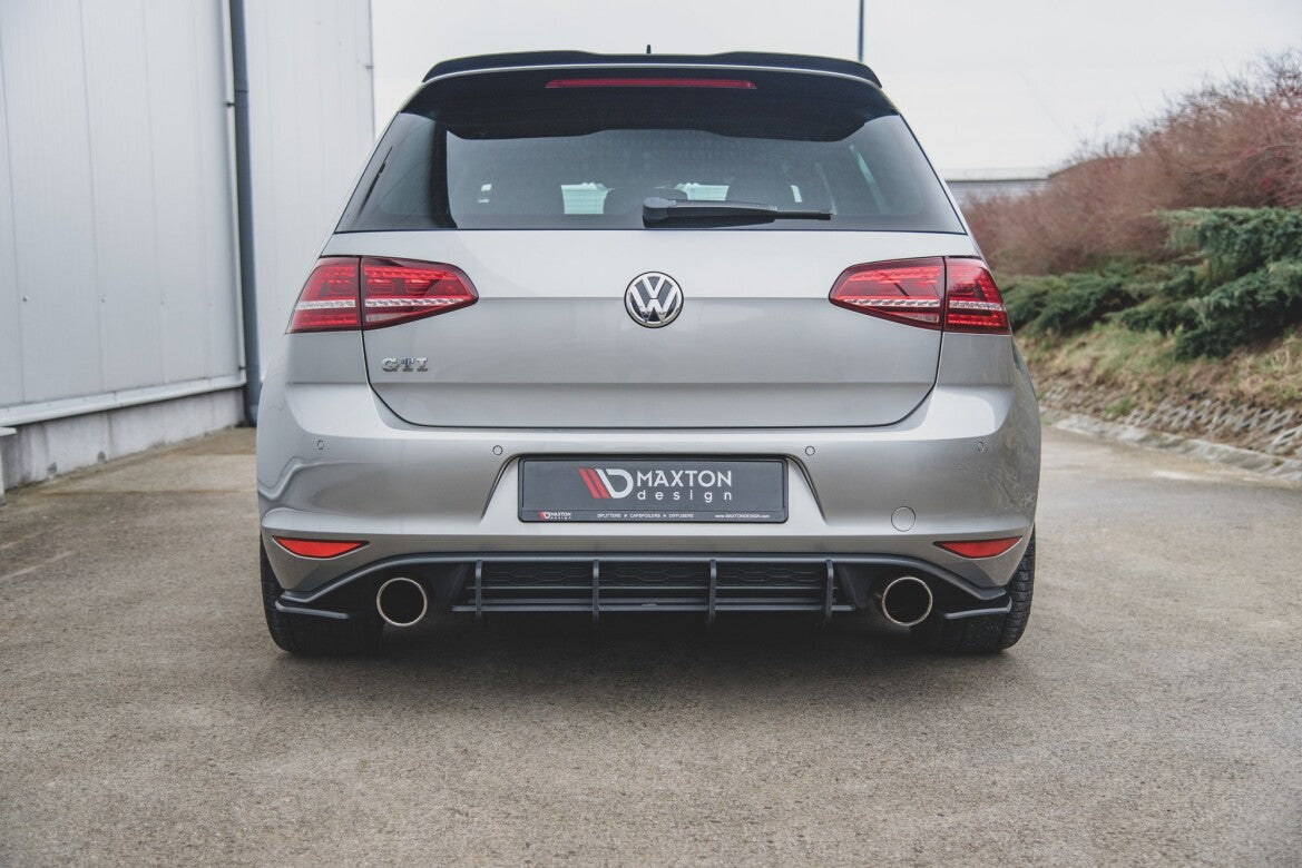 Street Pro Heckansatz Diffusor V.2 passend für VW Golf 7 GTI roter Kern