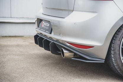 Street Pro Heckansatz Diffusor V.2 passend für VW Golf 7 GTI roter Kern