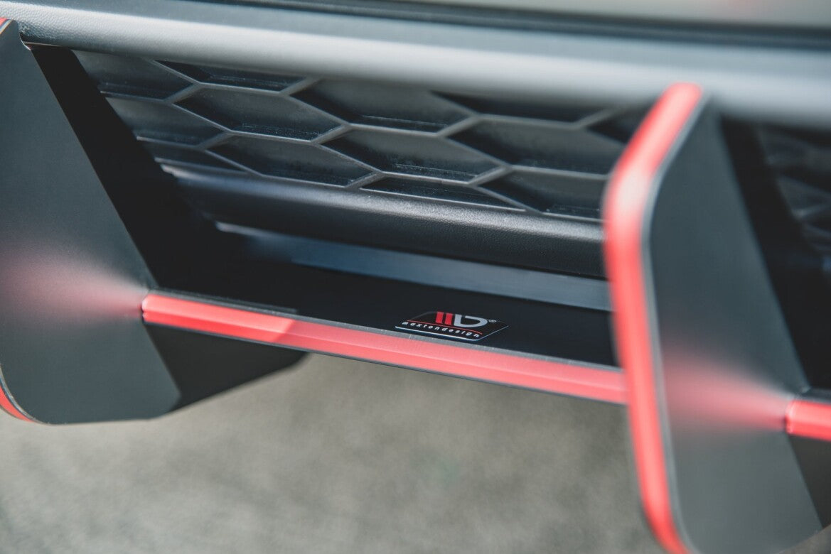 Street Pro Heckansatz Diffusor V.2 passend für VW Golf 7 GTI schwarz matt