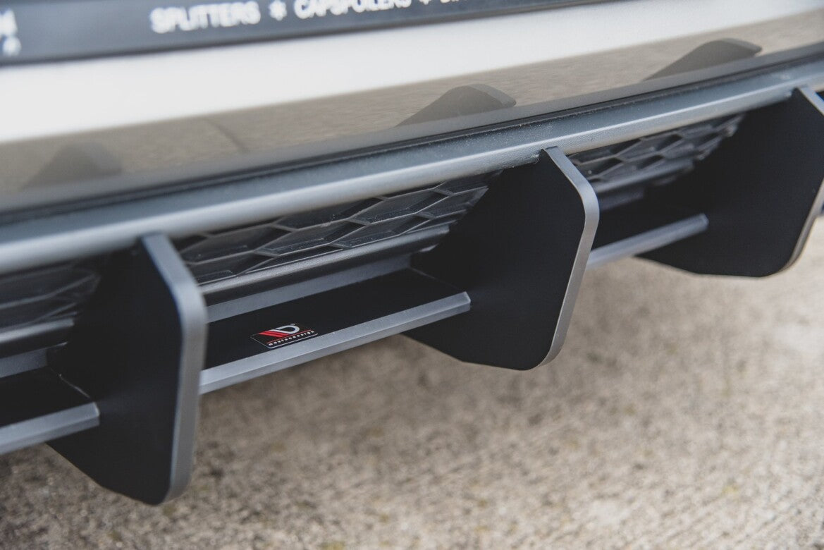 Street Pro Heckansatz Diffusor V.2 passend für VW Golf 7 GTI schwarz matt