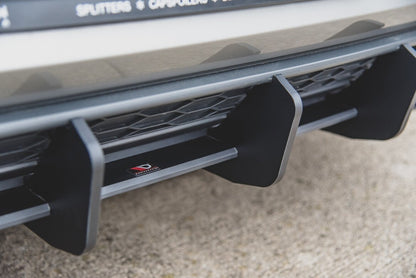 Street Pro Heckansatz Diffusor V.2 passend für VW Golf 7 GTI schwarz matt