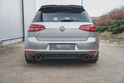 Street Pro Heckansatz Diffusor V.2 passend für VW Golf 7 GTI schwarz matt
