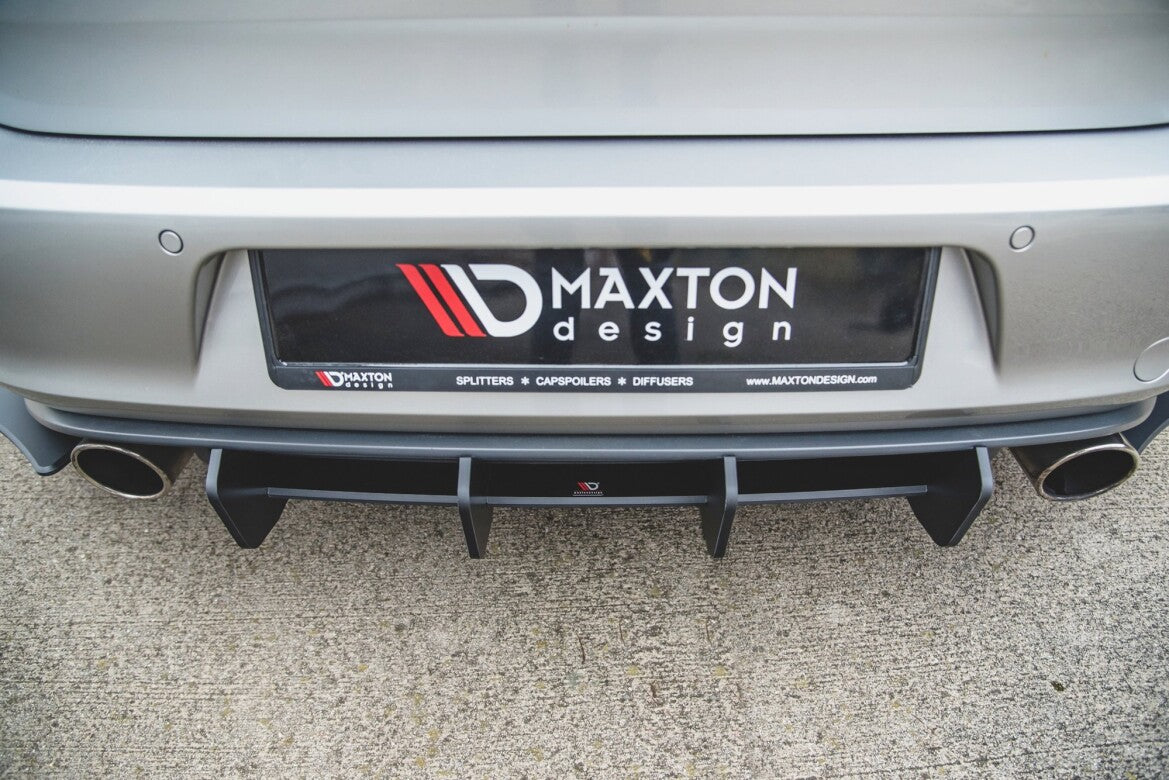 Street Pro Heckansatz Diffusor V.2 passend für VW Golf 7 GTI schwarz matt