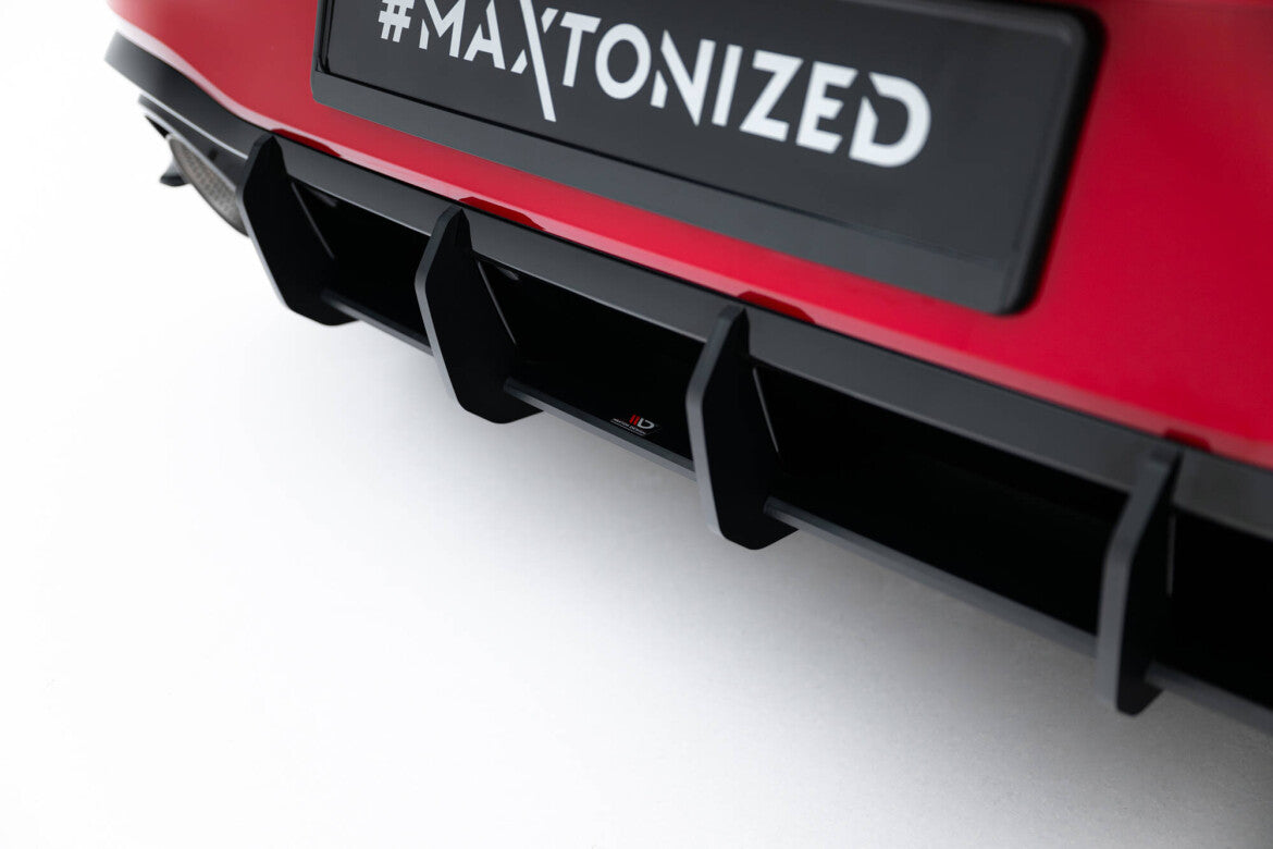 Street Pro Heckansatz Diffusor V.2 passend für VW Golf GTI Clubsport Mk8 FL schwarz matt