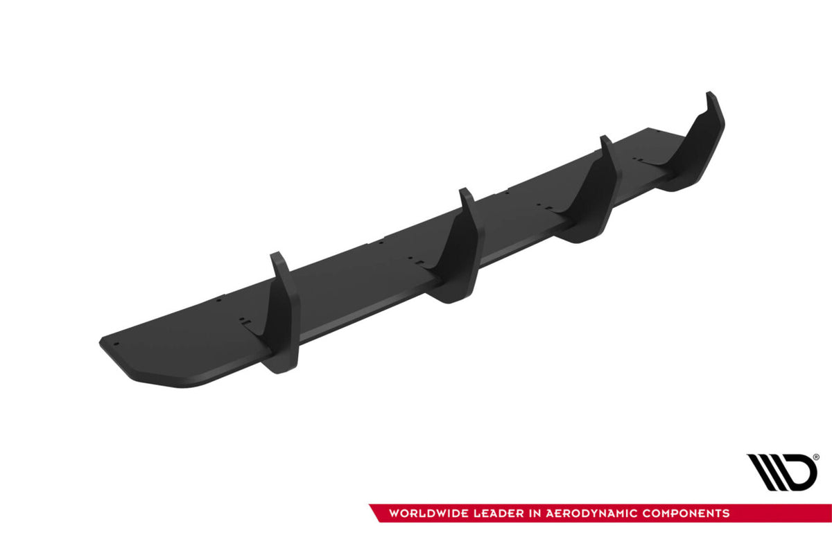 Street Pro Heckansatz Diffusor V.2 passend für VW Golf GTI Clubsport Mk8 FL schwarz matt
