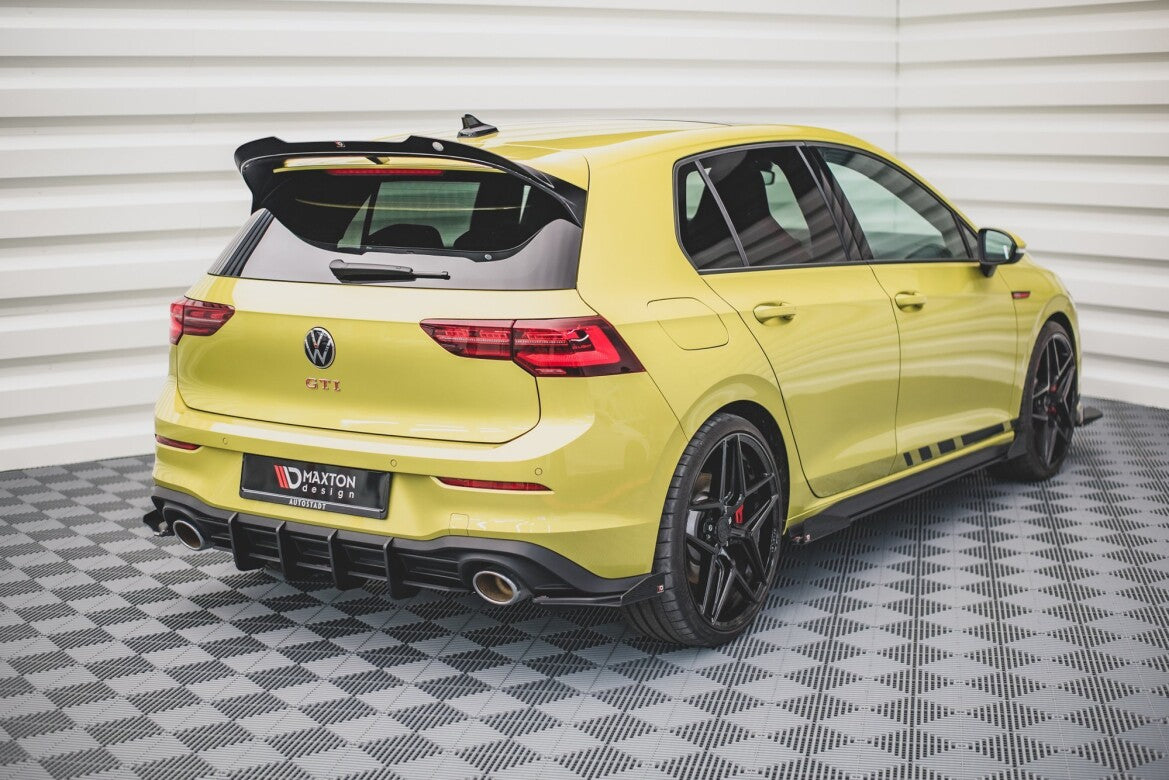 Street Pro Heckansatz Diffusor V.2 passend für VW Golf GTI Clubsport Mk8 schwarz matt