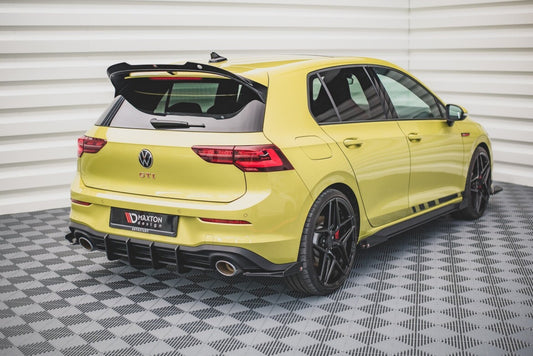 Street Pro Heckansatz Diffusor V.2 passend für VW Golf GTI Clubsport Mk8 schwarz matt