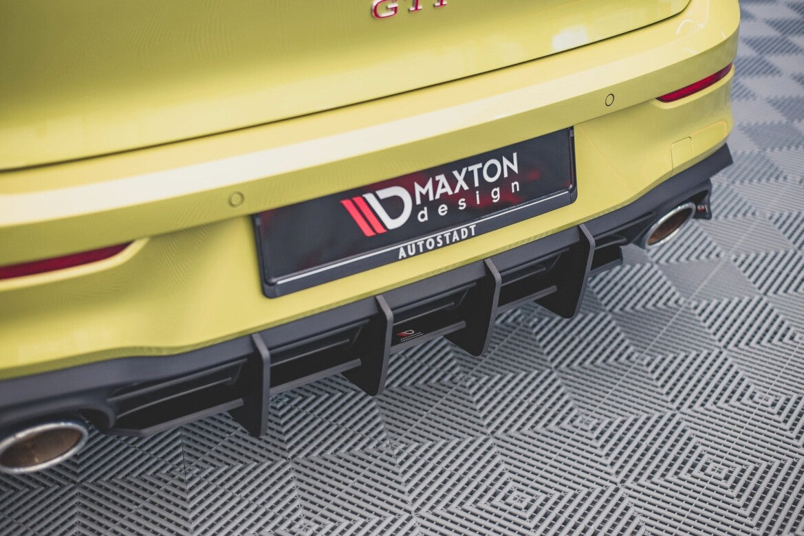 Street Pro Heckansatz Diffusor V.2 passend für VW Golf GTI Clubsport Mk8 schwarz matt