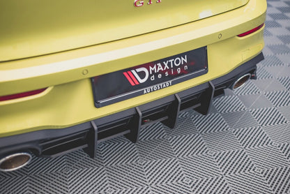 Street Pro Heckansatz Diffusor V.2 passend für VW Golf GTI Clubsport Mk8 schwarz matt