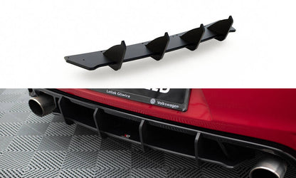 Street Pro Heckansatz Diffusor V.2 passend für VW Golf GTI Mk6 schwarz matt