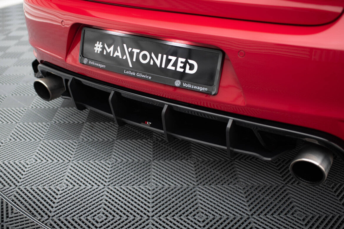 Street Pro Heckansatz Diffusor V.2 passend für VW Golf GTI Mk6 schwarz matt