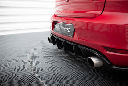 Street Pro Heckansatz Diffusor V.2 passend für VW Golf GTI Mk6 schwarz matt